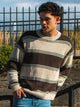 KOLBY WAFFLE CREW SWEATER - BROWN KOLBY - Boathouse USA