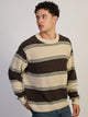 KOLBY WAFFLE CREW SWEATER - BROWN KOLBY - Boathouse USA