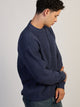 KOLBY WAFFLE CREW SWEATER - NAVY KOLBY - Boathouse USA