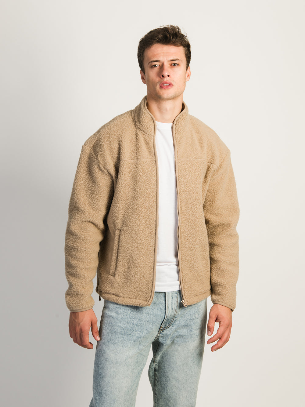 KOLBY SHERPA JACKET - TAUPE