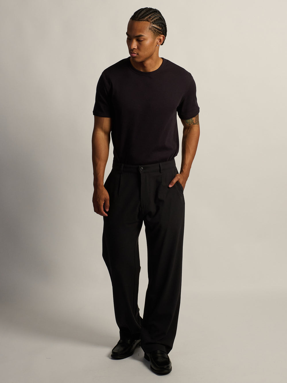 KOLBY BAGGY TROUSER JOGGER - BLACK