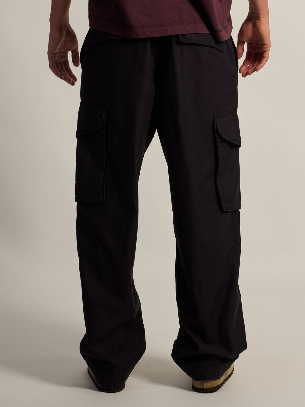 KOLBY BAGGY CARGO PANT - BLACK