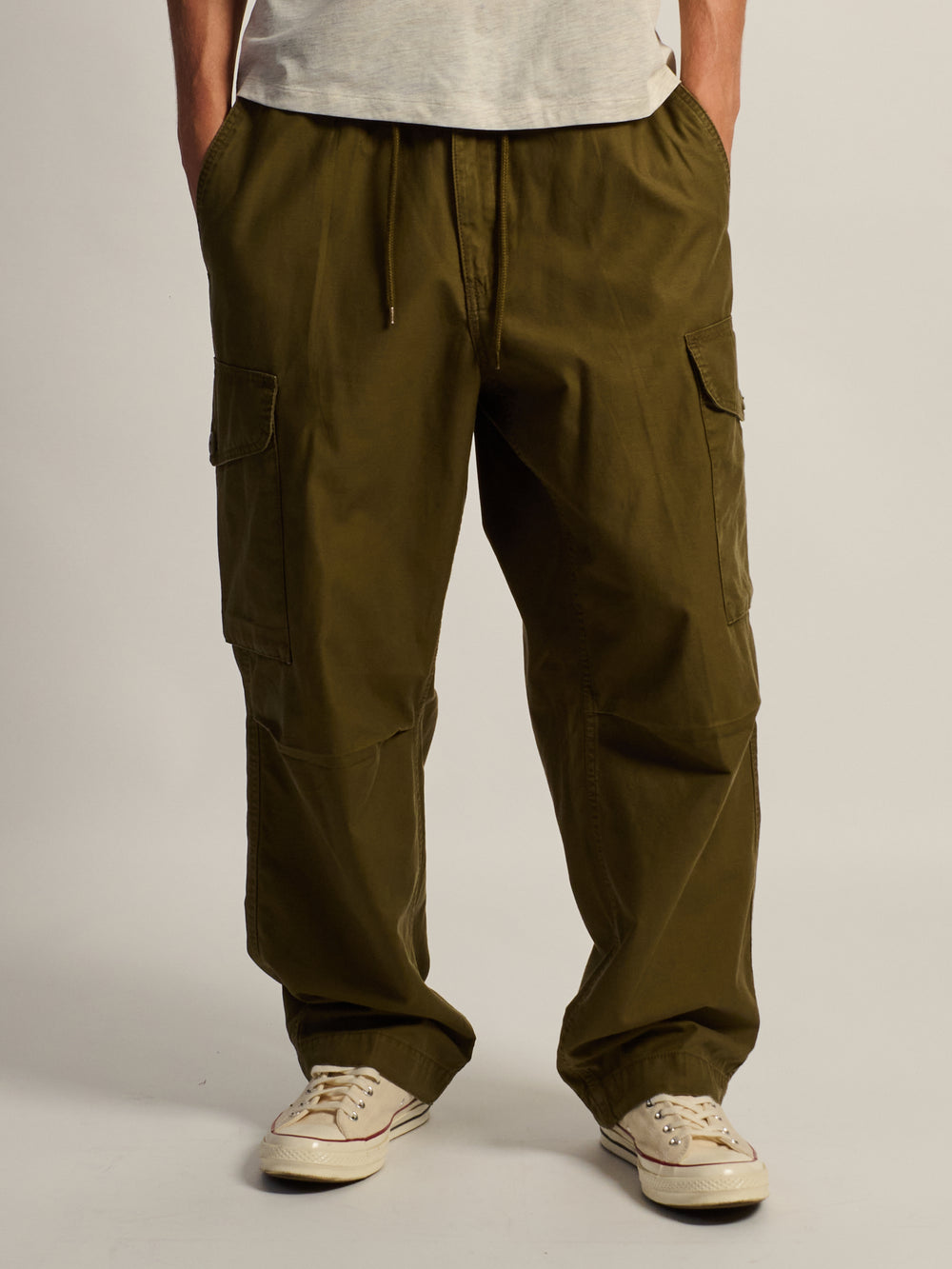 KOLBY BAGGY CARGO PANT - OLIVE