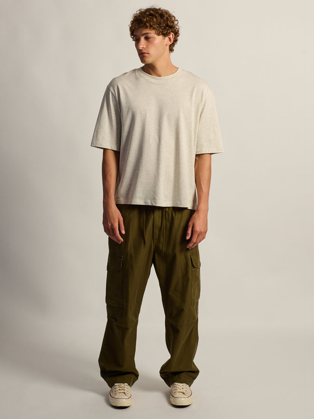 KOLBY BAGGY CARGO PANT - OLIVE