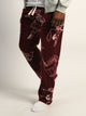 KOLBY PRINTED POLAR PANT - BURGUNDY KOLBY - Boathouse USA