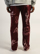 KOLBY PRINTED POLAR PANT - BURGUNDY KOLBY - Boathouse USA