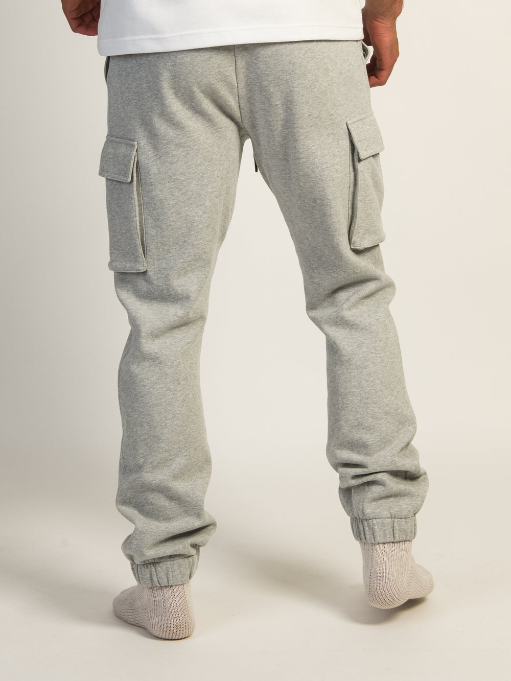 KOLBY VINTAGE WASH CARGO JOGGER - HEATHER GREY