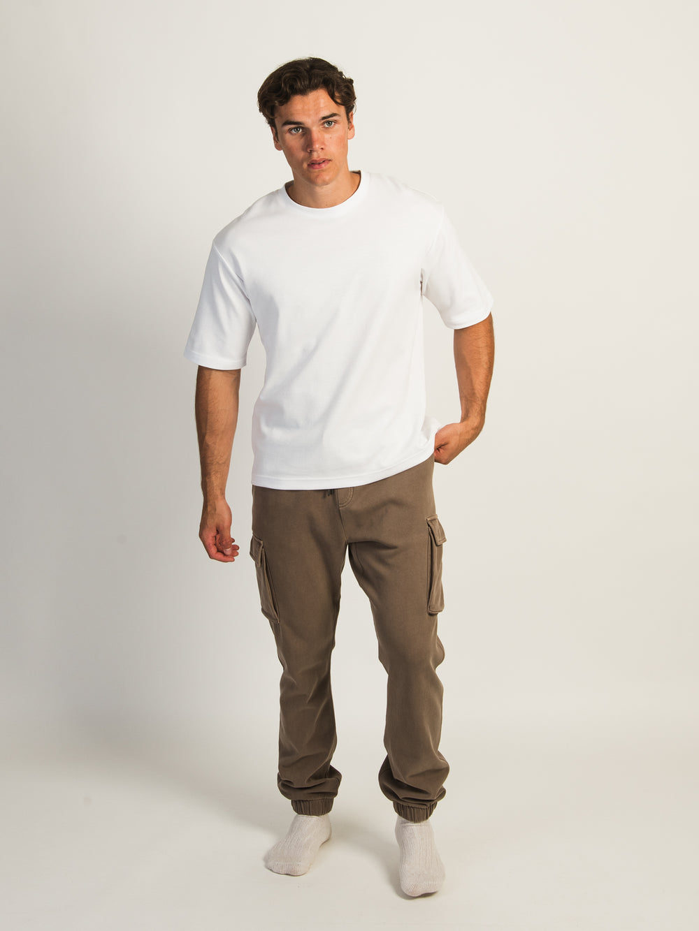 KOLBY VINTAGE WASH CARGO JOGGER - TIEDE