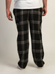 KOLBY THOMAS CARGO PLAID PANT - BLACK KOLBY - Boathouse USA