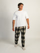 KOLBY THOMAS CARGO PLAID PANT - BLACK KOLBY - Boathouse USA