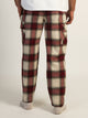 KOLBY THOMAS CARGO PLAID PANT - BURGUNDY KOLBY - Boathouse USA