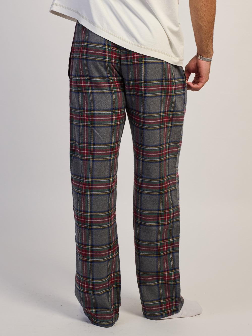 KOLBY PLAID PANT - GREY