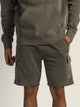 KOLBY GARMENT DYE FRENCH TERRY CARGO SHORT - IRON KOLBY - Boathouse USA