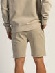 KOLBY GARMENT DYE FRENCH TERRY JOG SHORT - OATMEAL KOLBY - Boathouse USA