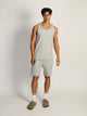 KOLBY GARMENT DYE FR TERRY MELANGE JOG SHORT - GREY MELANGE KOLBY - Boathouse USA