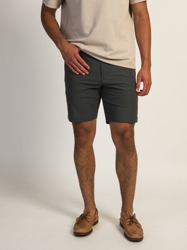 KOLBY KEEP COOL 9in STRETCH SHORT - ASH