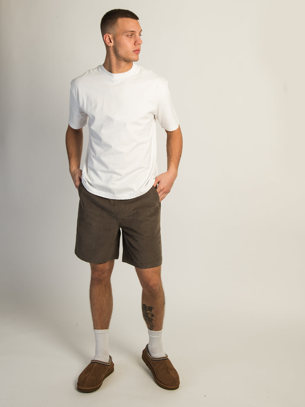 KOLBY CORD SHORT - IRON