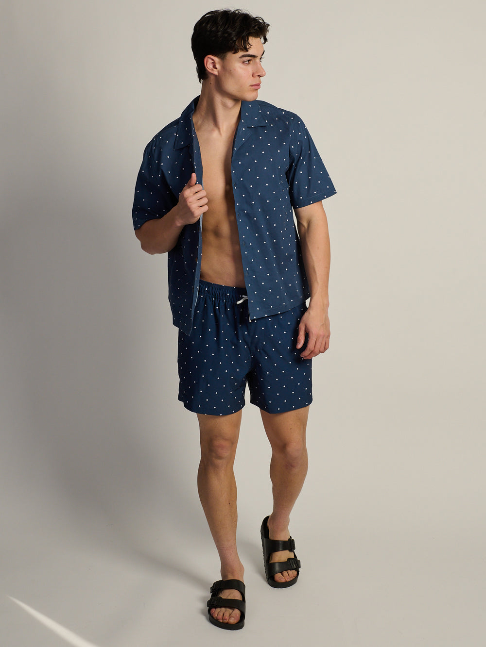 KOLBY DOTS 5in STRETCH SWIM SHORT