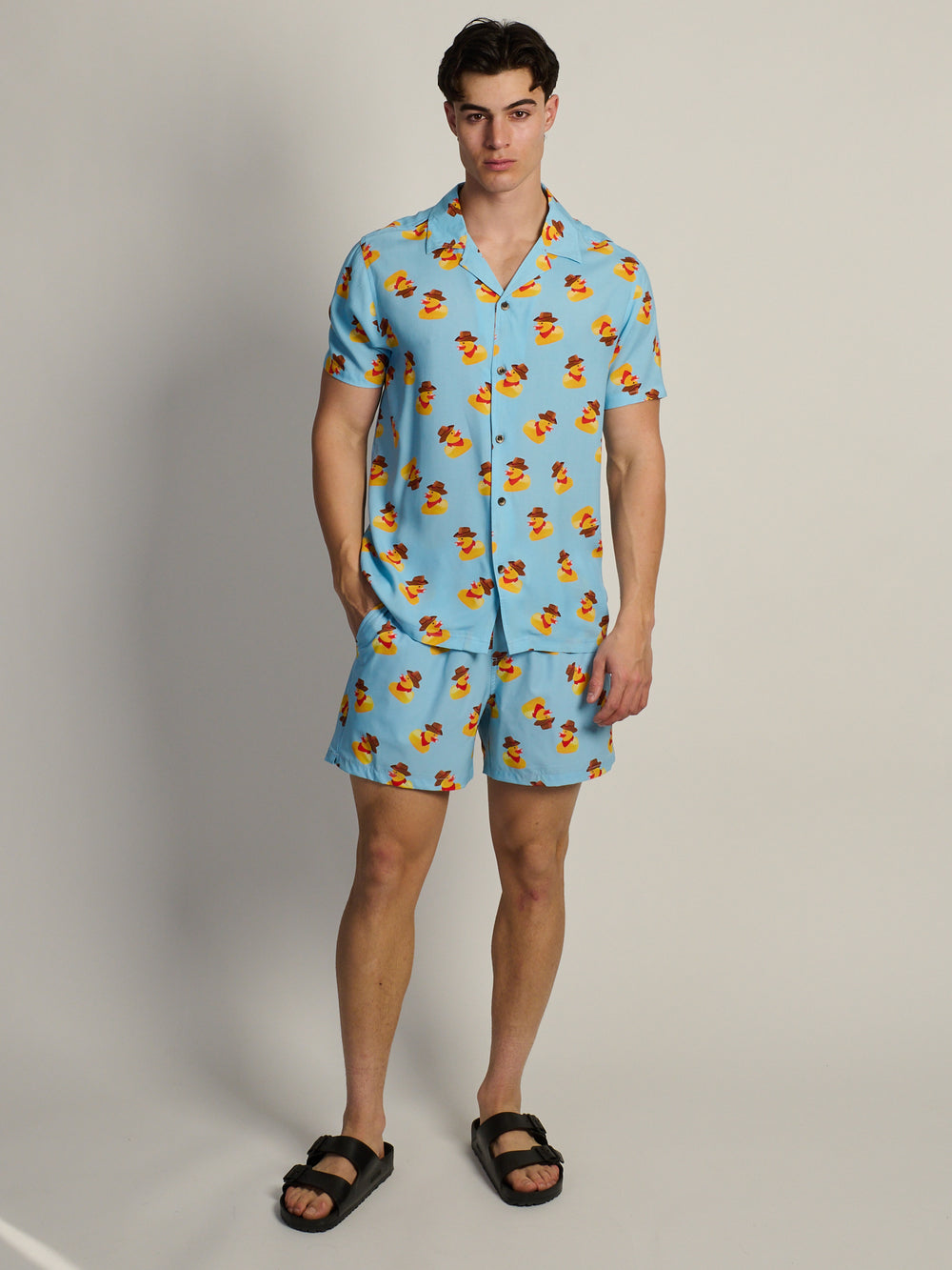 KOLBY COWBOY DUCK WOVEN SHIRT - LIGHT BLUE