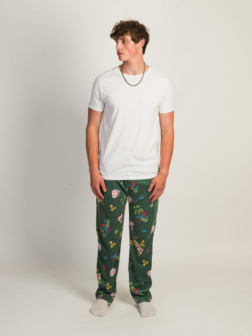 KOZIES PRINTED POLAR PANT - POKER