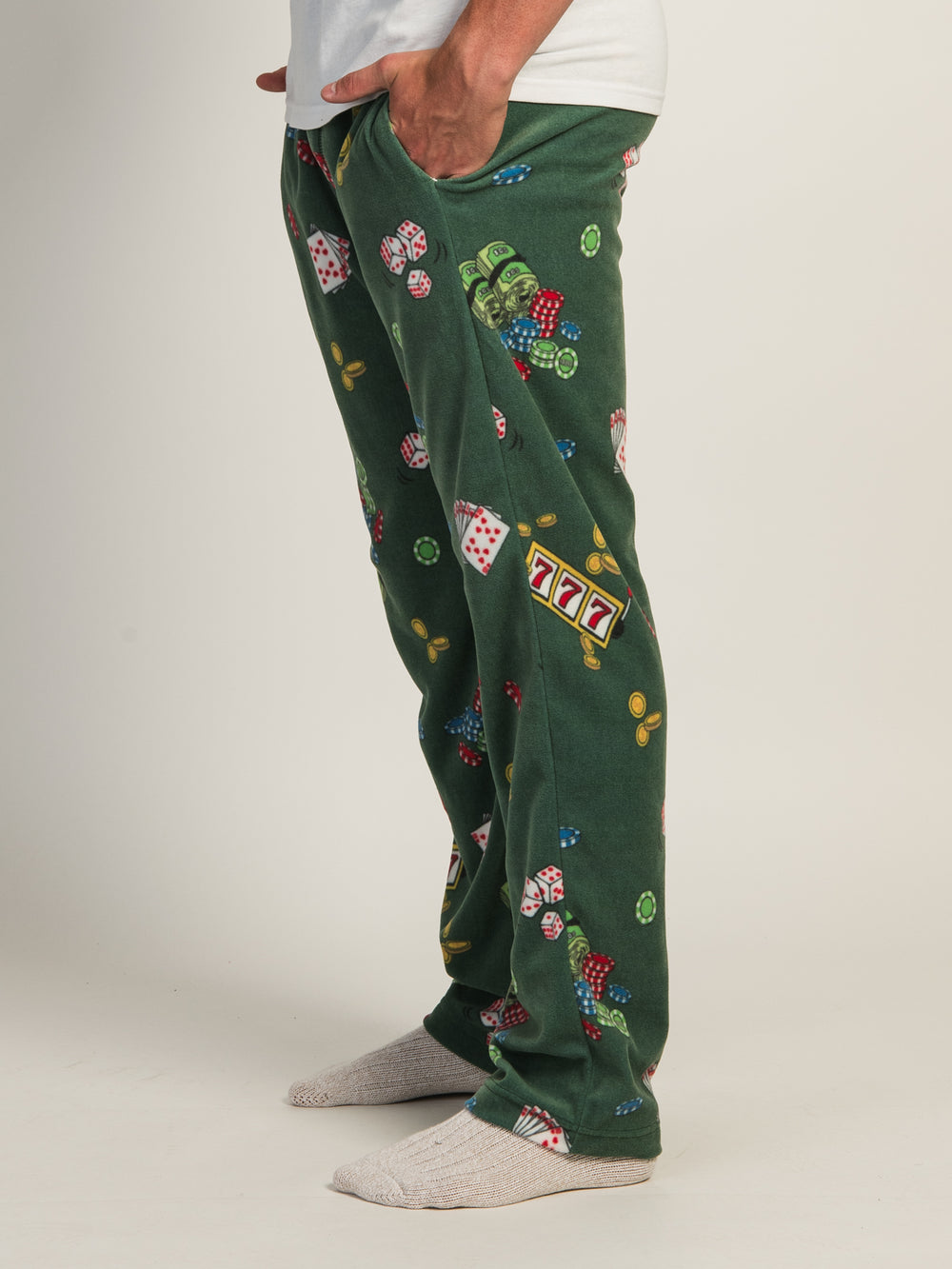 KOZIES PRINTED POLAR PANT - POKER