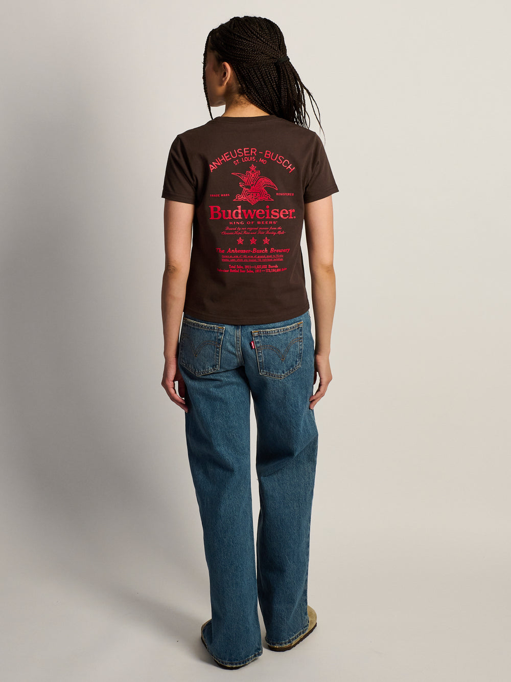 BUDWEISER SCRIPT BOXY TEE