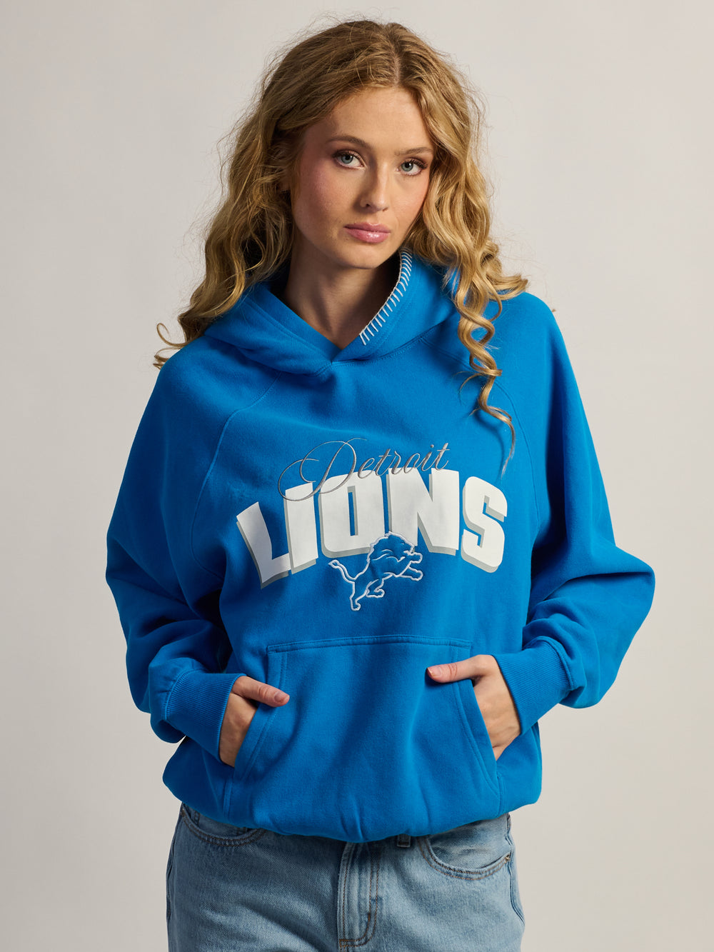 NFL DETRIOT LIONS STITCH HOODIE