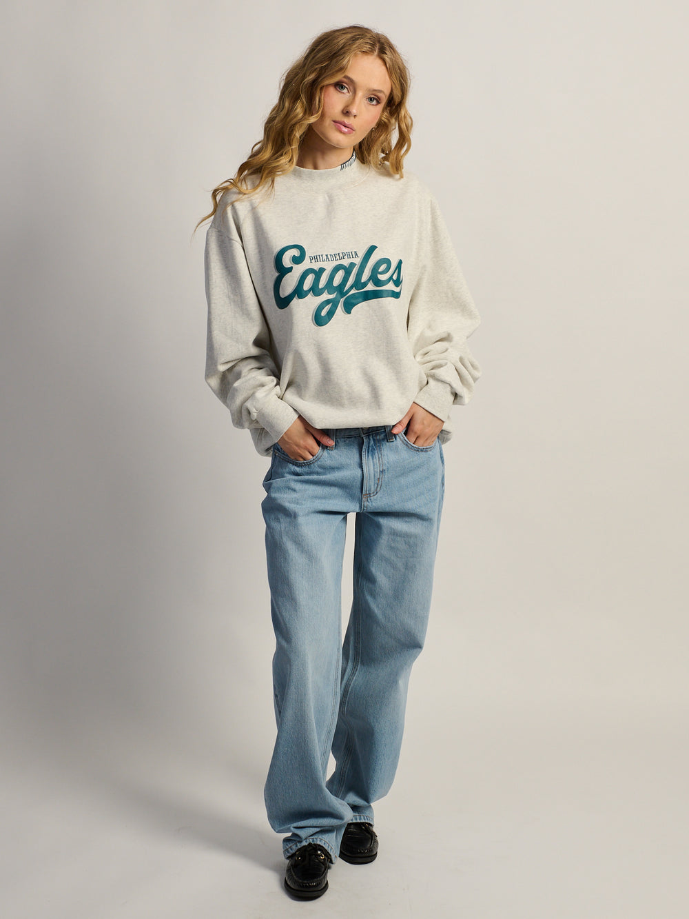 NFL PHILADELPHIA EAGLES STCH MOCK HOODIE