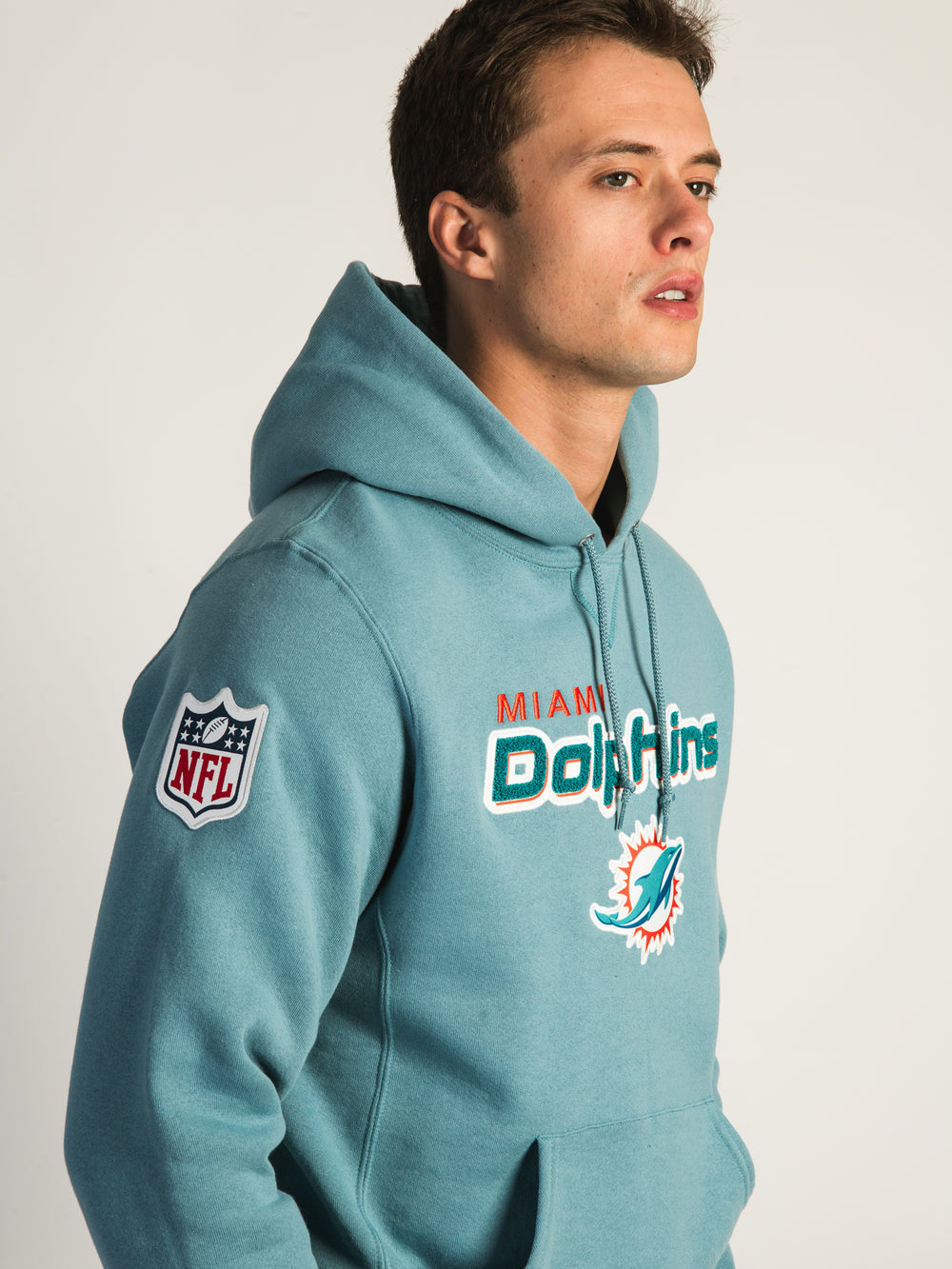 RUSSELL NFL MIAMI DOLPHINS END ZONE PULLOVER HOODIE