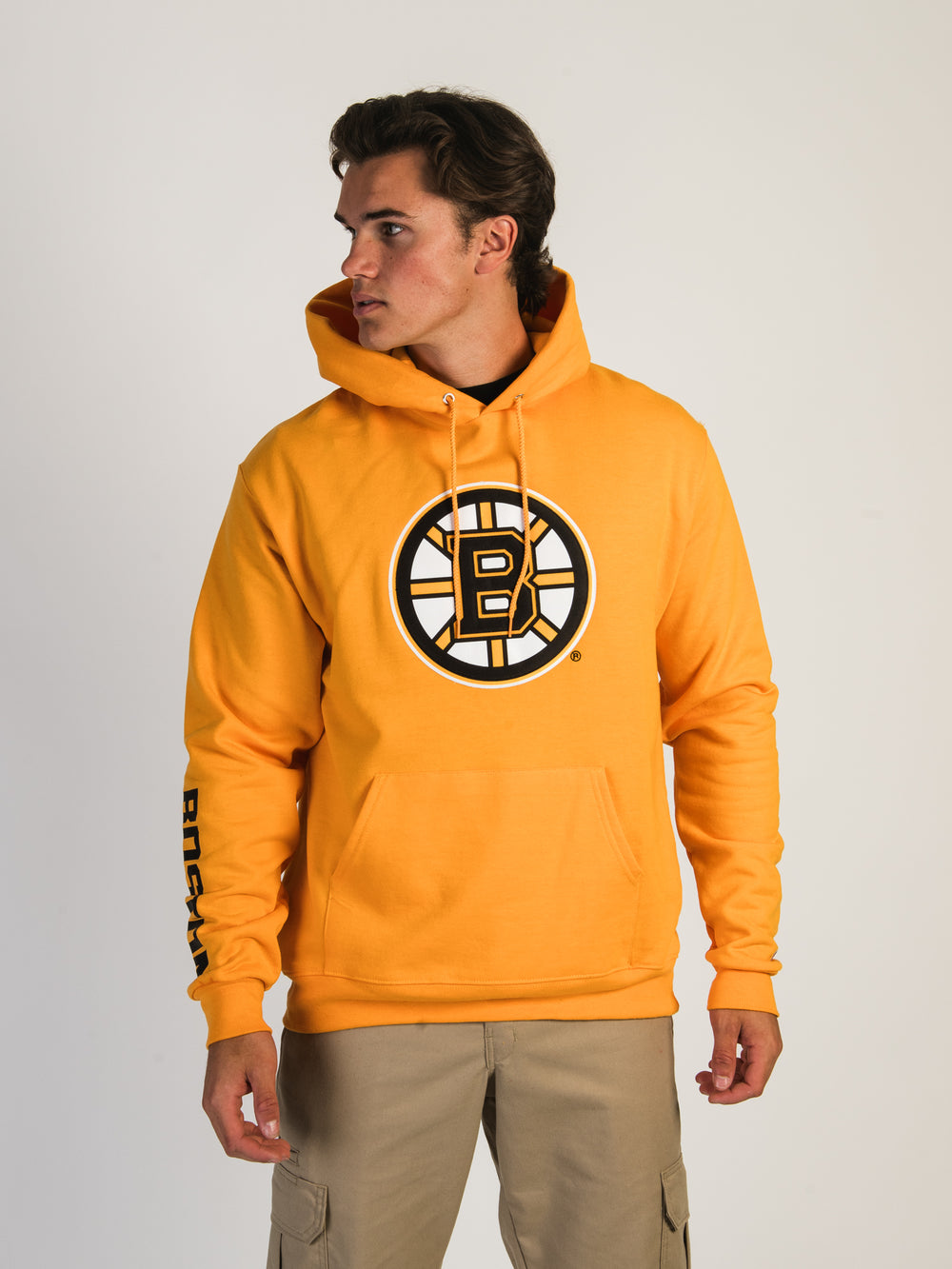 CHAMPION NHL BOSTON BRUINS CENTER ICE PULL OVER HOODIE