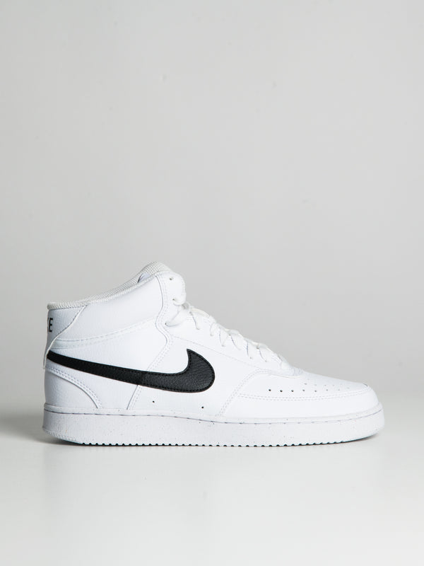 MENS NIKE COURT VISION MID NEXT NATURE SNEAKER - WHITE/BLACK