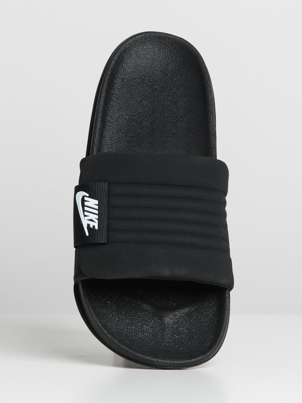 MENS NIKE OFFCOURT ADJUST SLIDES - BLACK/WHITE