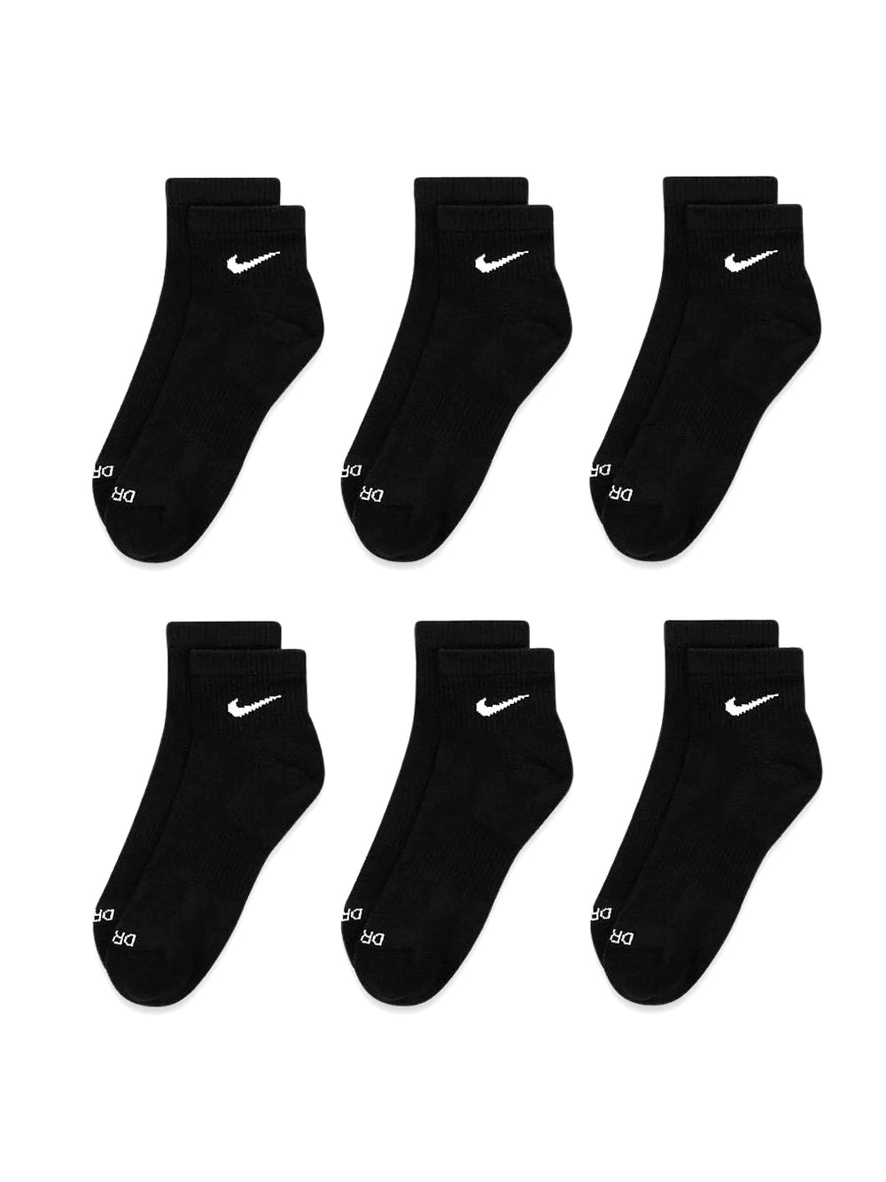 NIKE EVERYDAY PLUS CUSHIONED ANKLE SOCKS 6 PACK