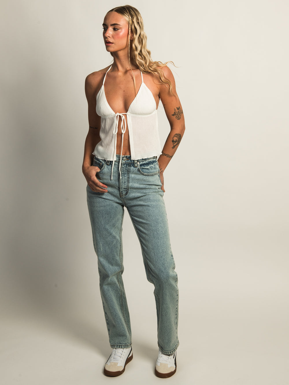PRINCESS POLLY CHANTRIA TOP - WHITE