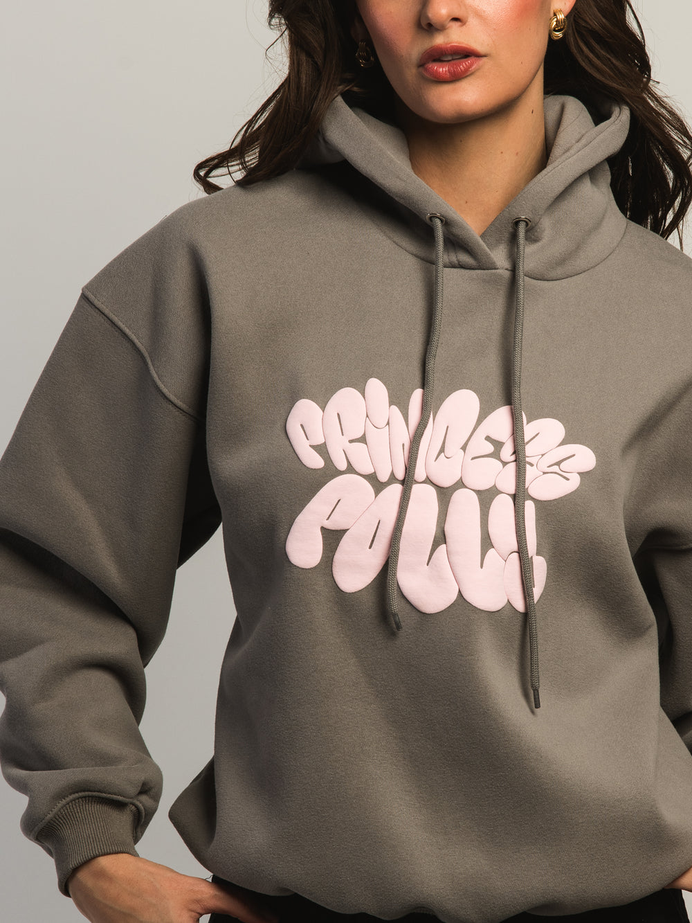 PRINCESS POLLY BUBBLE TEXT PULLOVER HOODIE