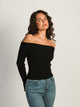 PRINCESS POLLY MORLEY OFF THE SHOULDER SWEATER PRINCESS POLLY - Boathouse USA