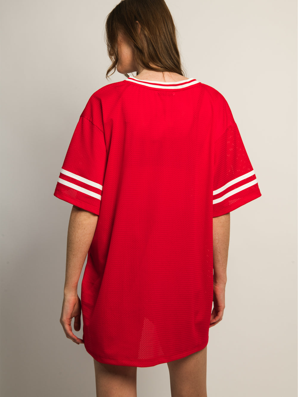 PRINCESS POLLY MICHAIL JERSEY MINI DRESS - RED