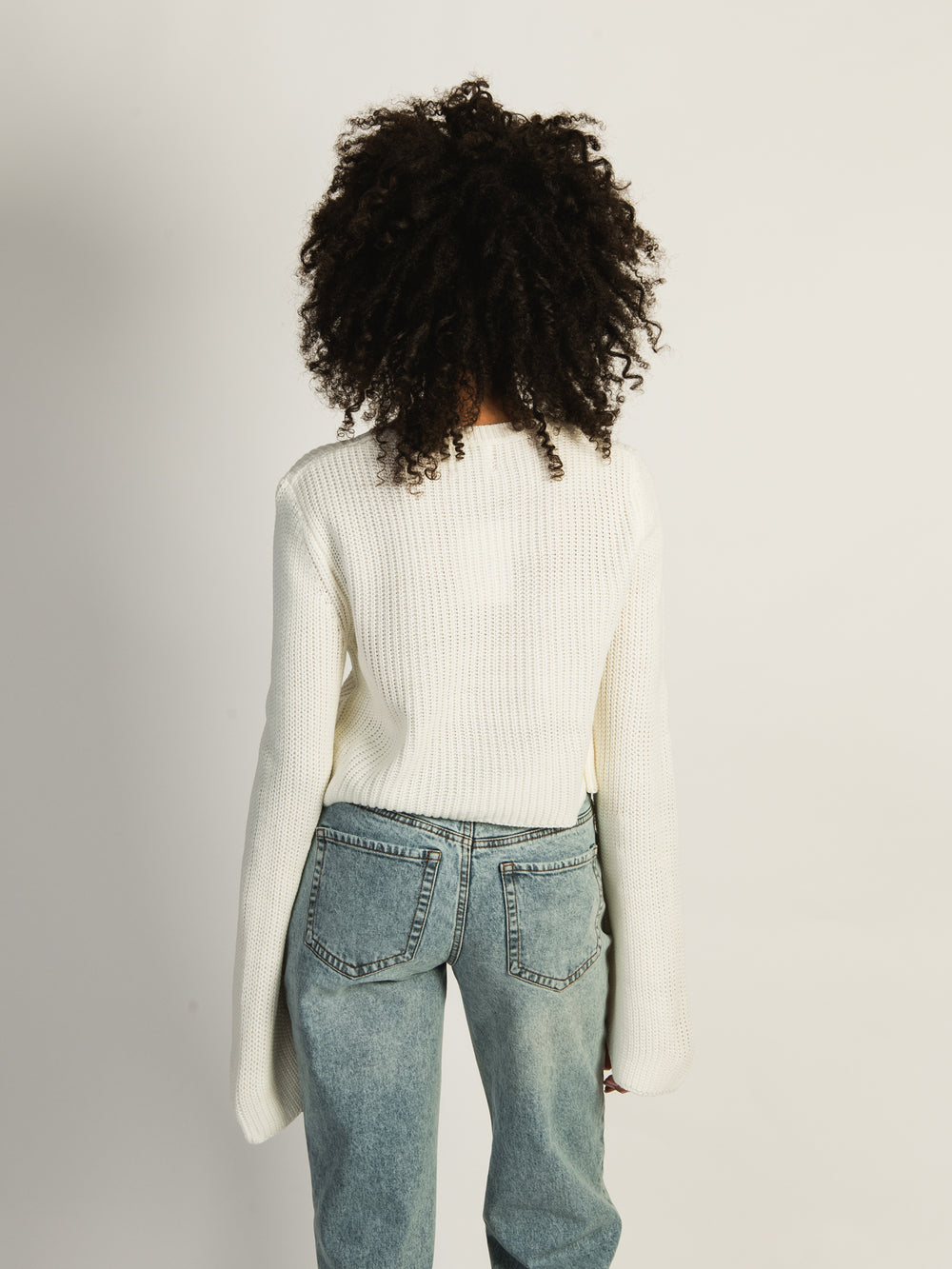 PRINCESS POLLY COASTLINE CROPPED SWEATER