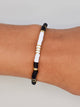 PURA VIDA B&W VINYL DISC STRETCH BRACELET PURA VIDA - Boathouse USA