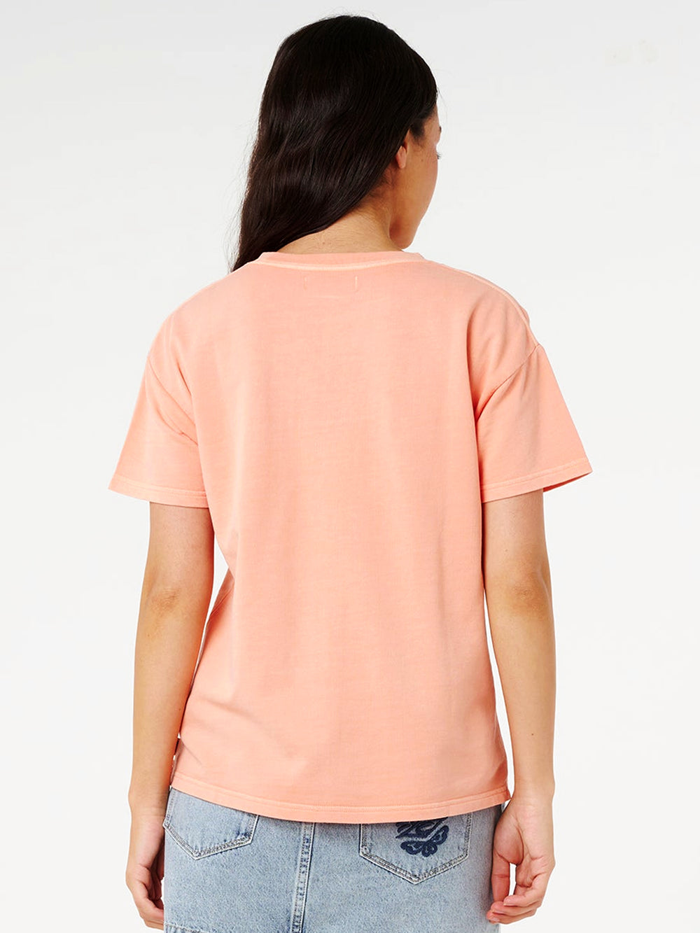 RIP CURL SURF PUFF PARTY PK RELAXED TEE - PAPAYA