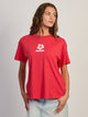 RIP CURL SCRIPT TEE - DEEP RED