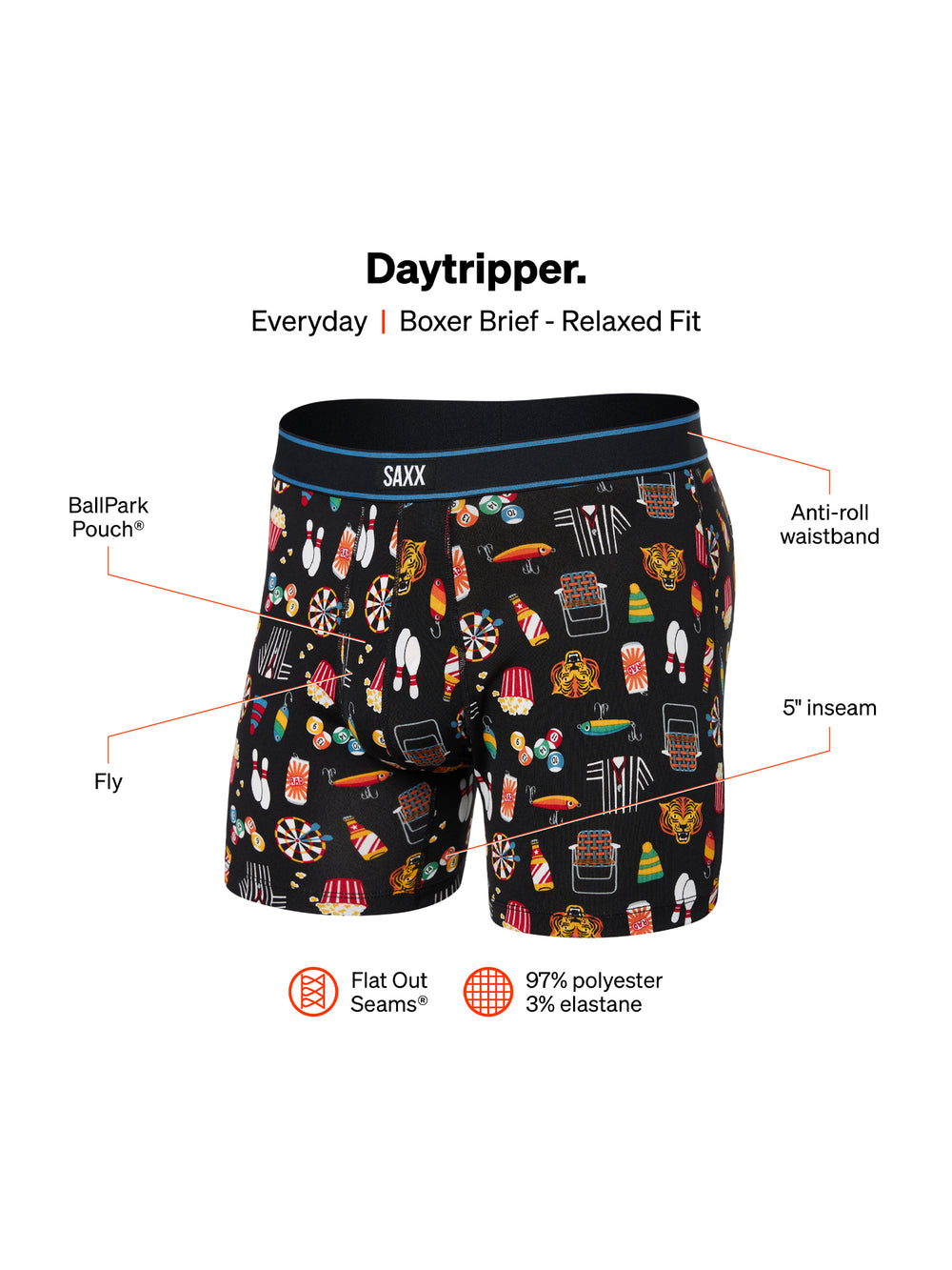 SAXX DAYTRIPPER BOXER BRIEF - TYPE OF STRIPE