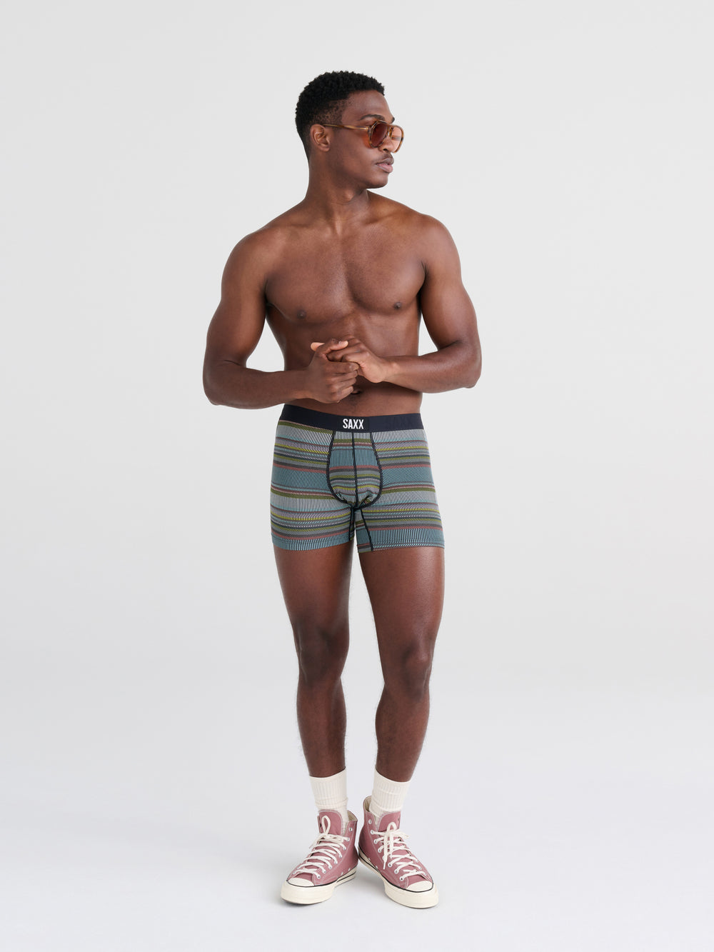 SAXX VIBE BOXER BRIEF - HYPERACTIVE STRIPE