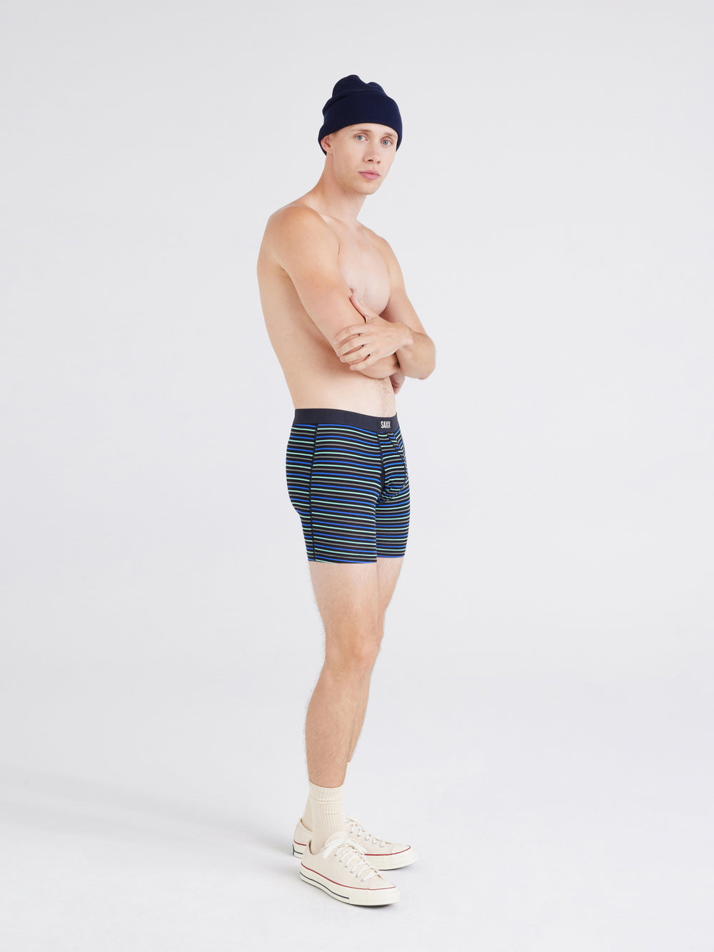 SAXX VIBE EXTRA BOXER BRIEF - GENT's STRIPE