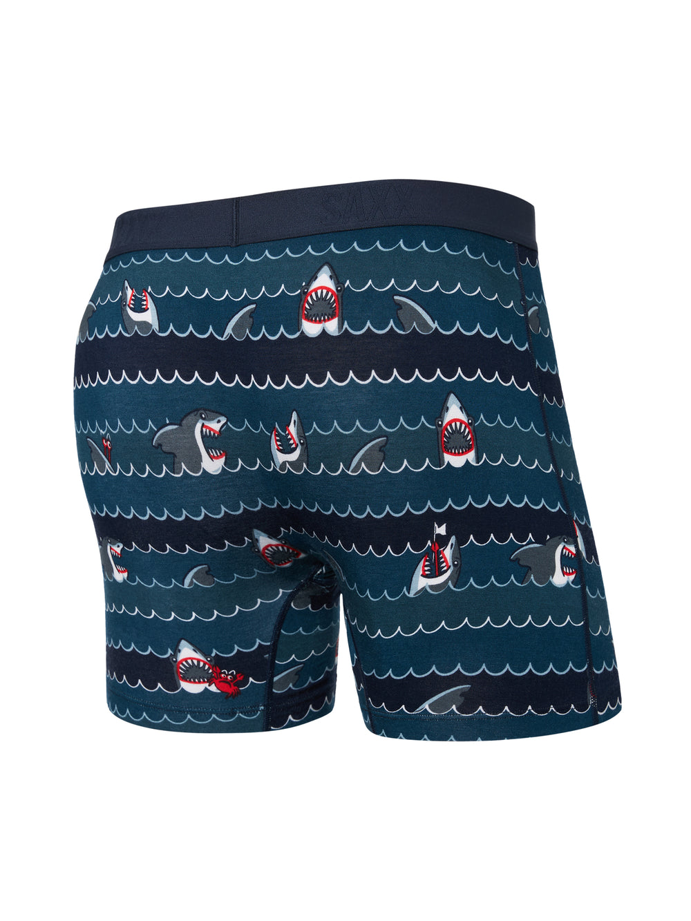 SAXX VIBE EXTRA BOXER BRIEFS FLY - GET SHARKY