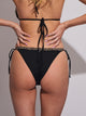 SKINNY DIP TILLY TIE BOTTOM - BLACK RUFFLE SKINNY DIP - Boathouse USA