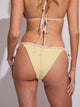 SKINNY DIP TILLY TIE BOTTOM - YELLOW RUFFLE SKINNY DIP - Boathouse USA