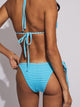 SKINNY DIP TILLY TRI BOTTOM - BLUE TERRY STRIPE SKINNY DIP - Boathouse USA