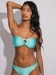 SKINNY DIP ZOE O-RING SHINE TOP - AQUA SKINNY DIP - Boathouse USA