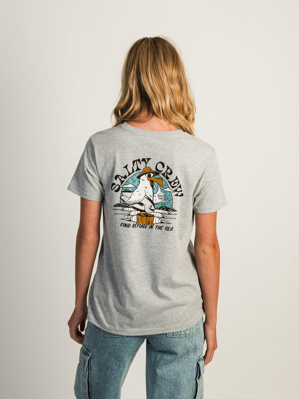 SALTY CREW GONE FISHING BOYFRIEND T-SHIRT